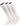 TCK socks 3 Pairs White / Medium Work & Athletic Over The Calf Socks 6-pack