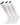 TCK socks 3 Pairs White / Medium Work & Athletic Over The Calf Socks 6-pack
