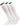 TCK socks 3 Pairs White / Medium Work & Athletic Over The Calf Socks 6-pack