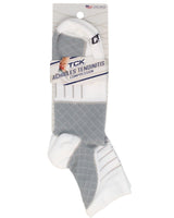 TCK socks Achilles Tendonitis Compression Socks For Women and Men, Low Crew 20-30mmHg Compression