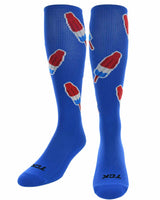 TCK socks Air Force Blue / Large Freedom Pop All-Over Tube Socks