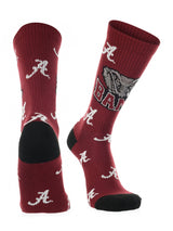 Alabama Crimson Tide Mayhem Crew Socks (Imported)