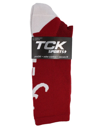 TCK socks Alabama Crimson Tide Baseline Crew USA Made