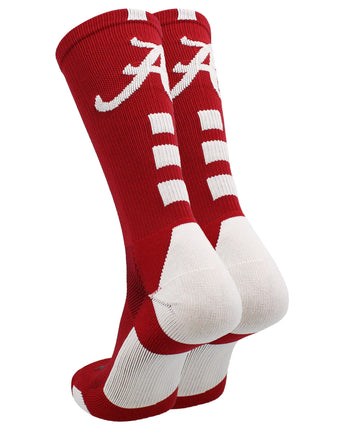 TCK socks Alabama Crimson Tide Baseline Crew USA Made