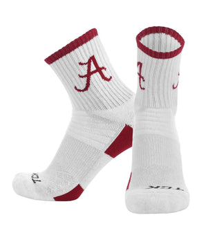 TCK Alabama Crimson Tide Quarter Socks - Made in USA