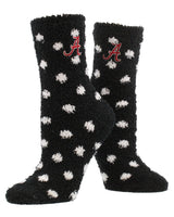 TCK socks Alabama Crimson Tide / Medium NCAA College Fuzzy Socks For Women & Men, Warm and Cozy Socks Womens Licensed Sock (Alabama Crimson Tide)
