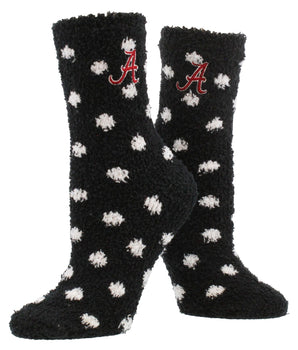 TCK socks Alabama Crimson Tide / Medium NCAA College Fuzzy Socks For Women & Men, Warm and Cozy Socks Womens Licensed Sock (Alabama Crimson Tide)