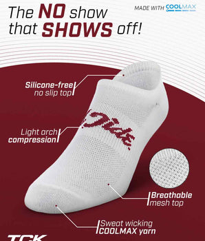 TCK socks Alabama Crimson Tide / One Size TCK Alabama Crimson Tide No Show Liner Socks (3-Pack)