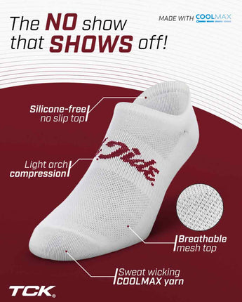 TCK socks Alabama Crimson Tide / One Size TCK Alabama Crimson Tide No Show Liner Socks (3-Pack)