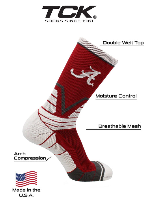 TCK socks Alabama Crimson Tide Victory Crew Socks
