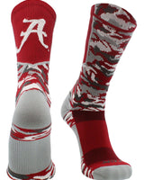TCK socks Alabama Crimson Tide Woodland Camo Crew Socks