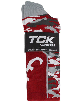 TCK socks Alabama Crimson Tide Woodland Camo Crew Socks