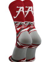 TCK socks Alabama Crimson Tide Woodland Camo Crew Socks