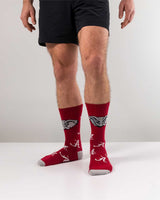 TCK socks Alabama Crimson/White / Large Alabama Crimson Tide Mayhem Crew Socks (Made in USA)