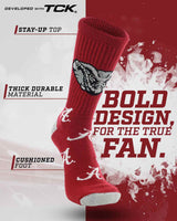 TCK socks Alabama Crimson/White / Large Alabama Crimson Tide Mayhem Crew Socks (Made in USA)