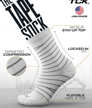 TCK socks Ankle Tape Socks - Support Sock for Basketball & Football
