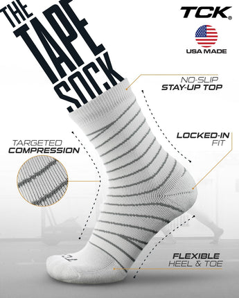 TCK socks Ankle Tape Socks - Support Sock for Basketball & Football