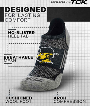 Appalachian State Mountaineers No Show Tour Socks - Made in USA