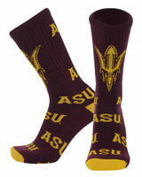 Arizona State Sun Devils Mayhem Crew Socks (Made in USA