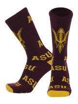 Arizona State Sun Devils Mayhem Crew Socks (Made in USA