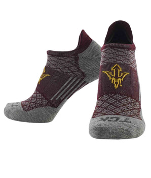 TCK socks Arizona State Sun Devils / Large Arizona State Sun Devils Tour No Show Tab Socks - Made in USA
