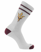 NCAA Vintage College Striped Socks - Arizona State Sun Devils (Large)