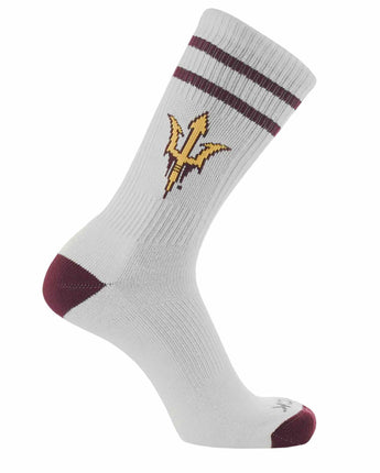 NCAA Vintage College Striped Socks - Arizona State Sun Devils (Large)