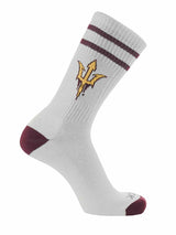 NCAA Vintage College Striped Socks - Arizona State Sun Devils (Large)