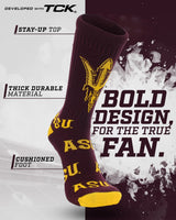 Arizona State Sun Devils Mayhem Crew Socks (Made in USA