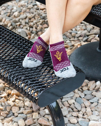 Arizona State Sun Devils Tour No Show Tab Socks - Made in USA