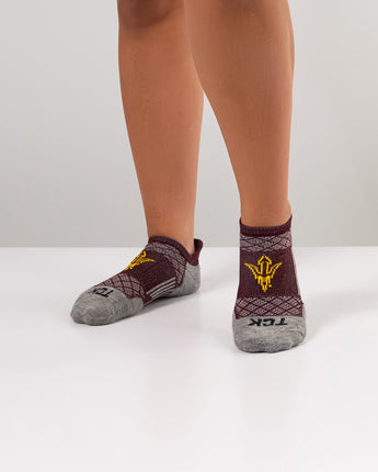 TCK socks Arizona State Sun Devils Tour No Show Tab Socks - Made in USA