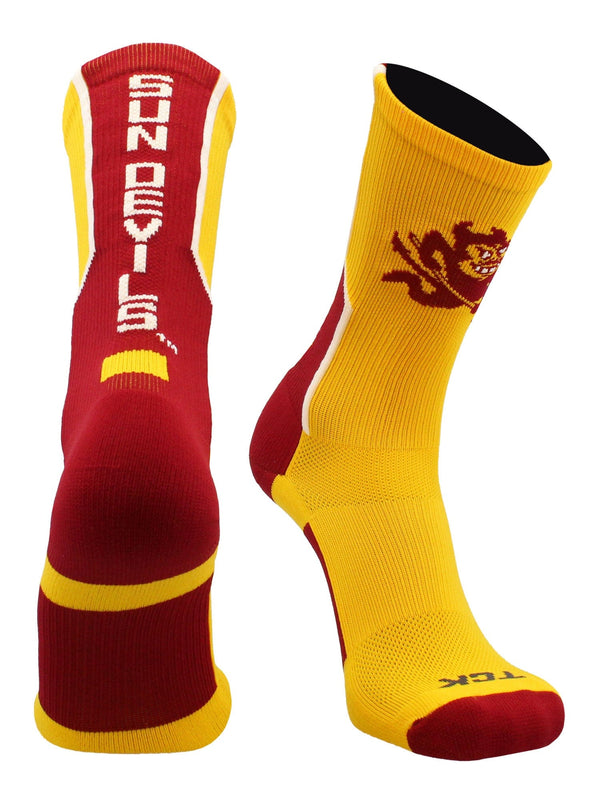 TCK socks Arizona State University Socks ASU Sun Devils Perimeter Crew