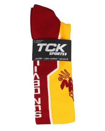 TCK socks Arizona State University Socks ASU Sun Devils Perimeter Crew
