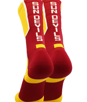 TCK socks Arizona State University Socks ASU Sun Devils Perimeter Crew