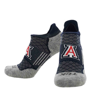 Arizona Wildcats No Show Tour Socks - Made in USA