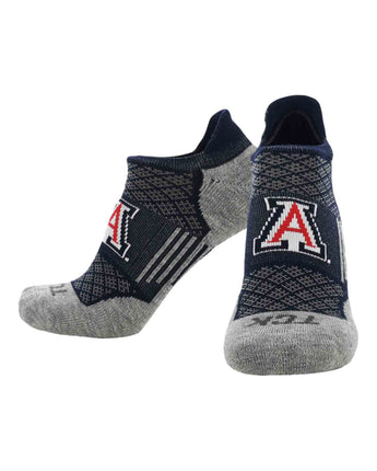 Arizona Wildcats No Show Tour Socks - Made in USA
