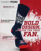Arizona Wildcats Mayhem Crew Socks (Made in USA)