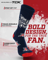 TCK socks Arizona Wildcats Mayhem Crew Socks (Made in USA)