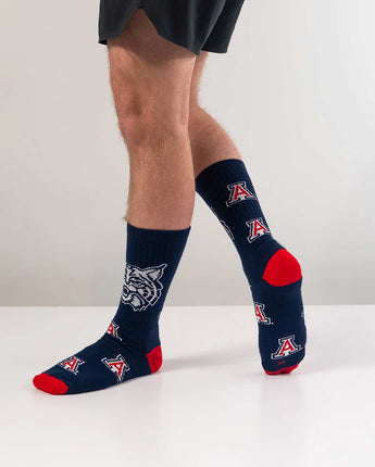 TCK socks Arizona Wildcats Mayhem Crew Socks (Made in USA)