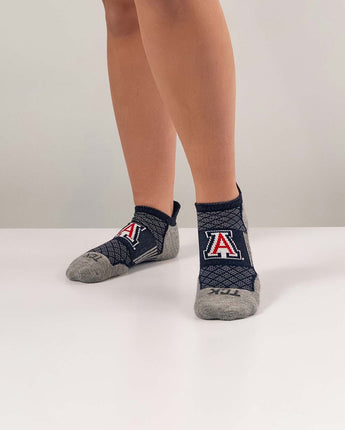 Arizona Wildcats No Show Tour Socks - Made in USA