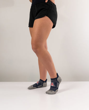 TCK socks Arizona Wildcats No Show Tour Socks - Made in USA