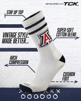 TCK socks Arizona Wildcats | Vintage | NCAA Mens and Womens Soft Cotton Sock