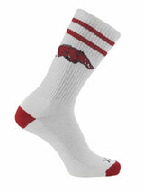 NCAA Vintage College Striped Socks - Arkansas Razorbacks (Large)