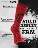 TCK socks Arkansas Razorbacks Mayhem Crew Socks (Made in USA)