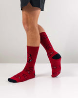 TCK socks Arkansas Razorbacks Mayhem Crew Socks (Made in USA)