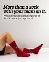 TCK socks Arkansas Razorbacks Mayhem Crew Socks (Made in USA)