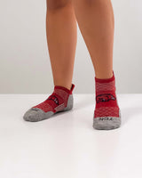 TCK socks Arkansas Razorbacks Tour No Show Tab Socks - Made in USA