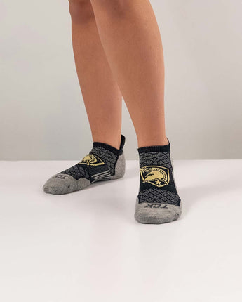 Army West Point Black Knights No Show Tour Socks - Made in USA