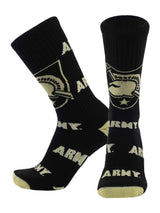 TCK socks Army West Point Black/Vegas Gold / Large Army West Point Black Knights Mayhem Crew Socks (Made in USA)