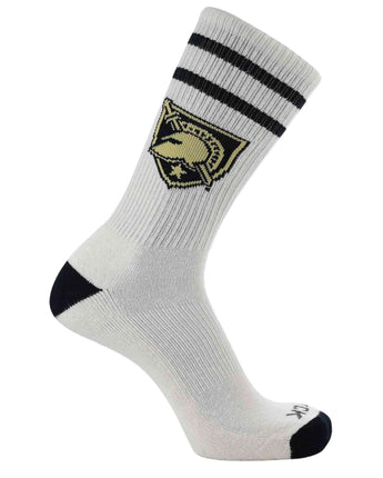 NCAA Vintage College Striped Socks - Army West Point (Large)